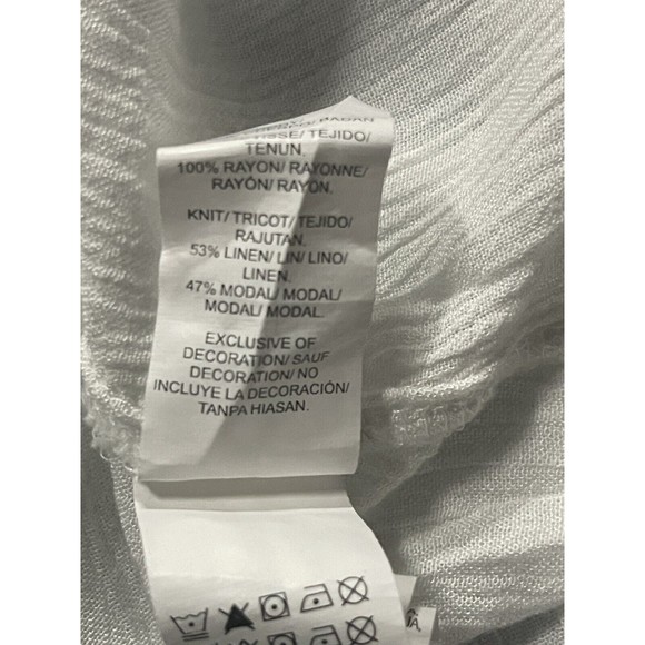 Lucky Brand Embroidered Linen Blend Tank Top Size 3XL AD1761 - Picture 10 of 10